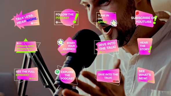 Photo of Gradient Podcast Lower Thirds – Videohive 61025962