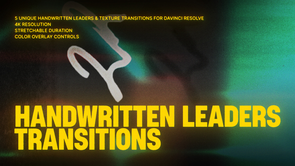 Photo of Handwritten Leaders Transitions | DR – Videohive 60961273