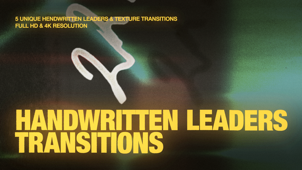 Photo of Handwritten Leaders Transitions – Videohive 60960892