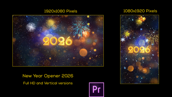 Photo of Happy New Year Opener 2026 – Premiere Pro – Videohive 61092881