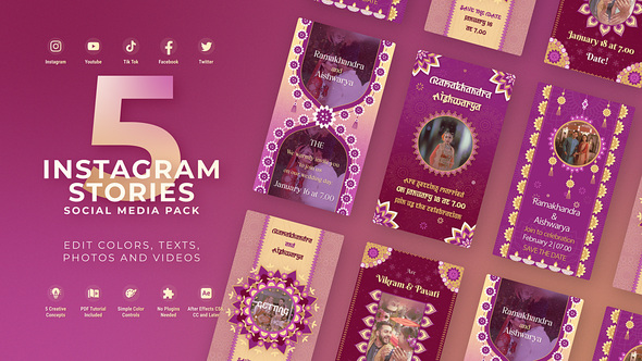Photo of Indian Wedding Invitation Vertical – Videohive 61094752