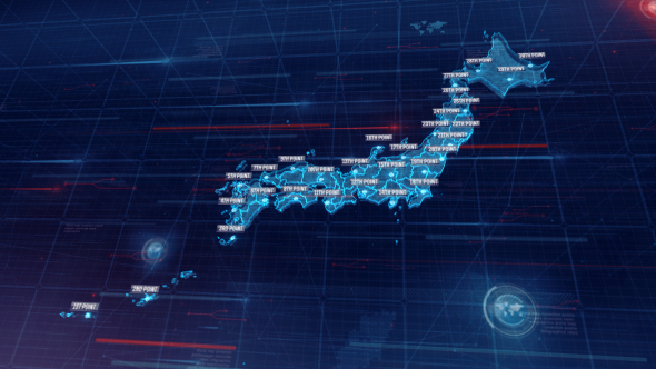 Photo of Japan MAP – Videohive 16639656