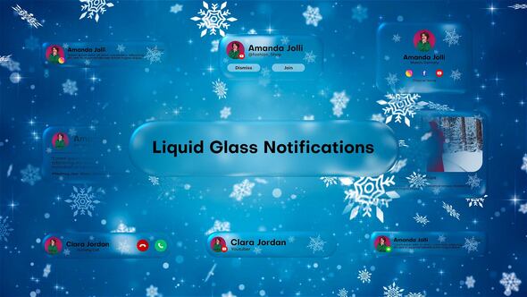 Photo of Liquid Glass Notifications | New Yaer – Videohive 61047011