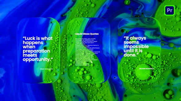 Photo of Liquid Glass Quotes I Premiere Pro – Videohive 61119981