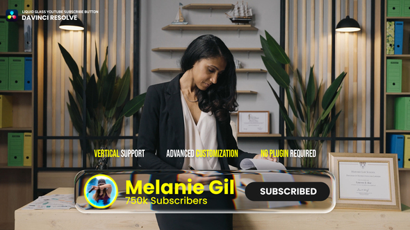 Photo of Liquid Glass Youtube Subscribe Button – Videohive 60958597