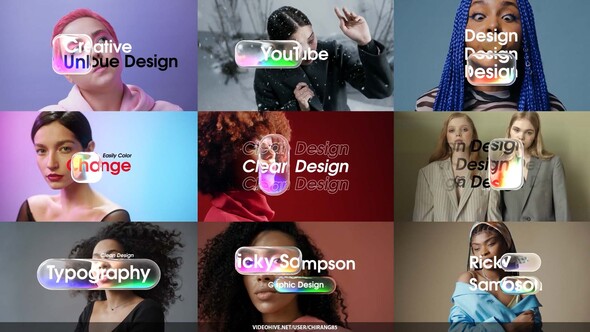 Photo of Modern Title Colorful Glass – Videohive 60822483