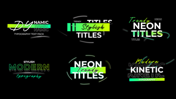 Photo of Neon Gradient Kinetic Titles – Videohive 60910202