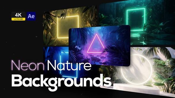 Photo of Neon Nature Backgrounds – Videohive 60959088