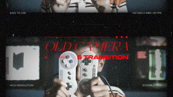 Photo of Old Camera Effect & Transition – Videohive 61101443
