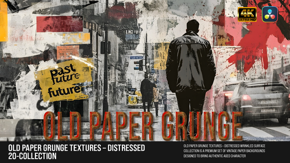 Photo of Old Paper Grunge Textures – Distressed Wrinkled Surface Collection For DR – Videohive 60895781
