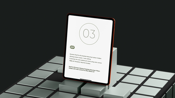 Photo of Pad Pro Sliding Cubes Screen Mockup Template – Videohive 60972509