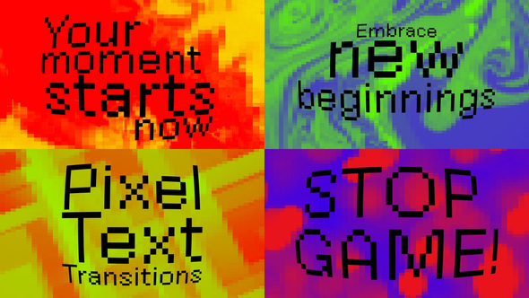 Photo of Pixel Text Transitions – Videohive 61046574