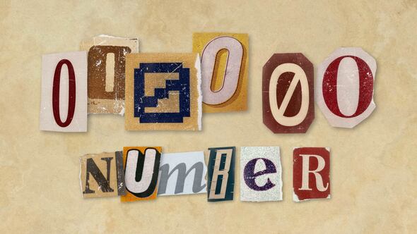 Photo of Ransom Letters – 0 Number – Videohive 60910417