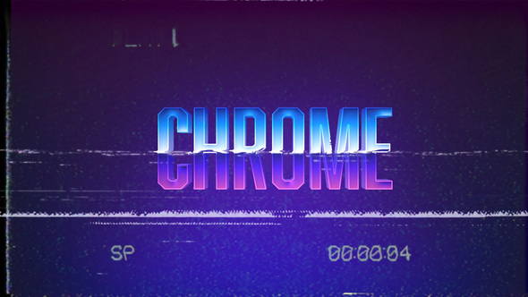 Photo of Retro Chrome Text Logo – Videohive 61090845