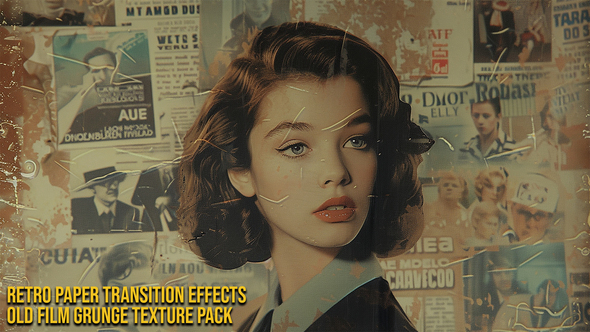 Photo of Retro Paper Transition Effects – Old Film Grunge & Texture Pack For DaVinci Resolve – Videohive 60940842
