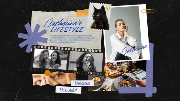 Photo of Scrapbook Photo Collage Video Template with Torn Paper Aesthetic – Videohive 61050402