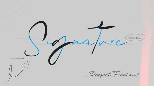 Photo of Signature Text Write On Tool | 7 Custom Shape Fonts with Perfect Freehand Scribble Animation – Videohive 60940245