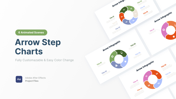 Photo of Step Arrows Charts – Videohive 61046924