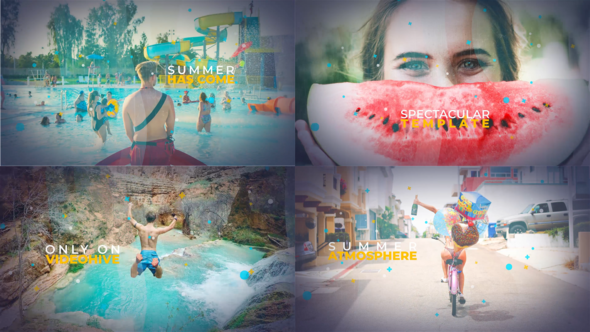 Photo of Summer Opener – Dynamic Slideshow Water Wave Transitions, Parallax Motion and Geometric Particles – Videohive 22052483
