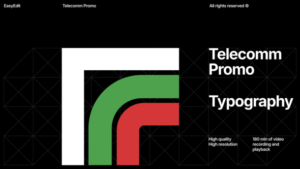 Photo of Telecomm Promo Typography | DR – Videohive 61107866