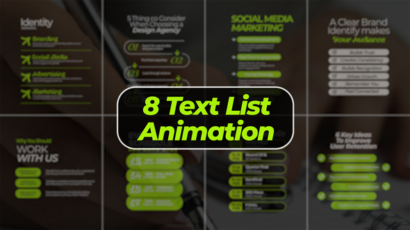 Photo of Text List Animation – Videohive 61118092