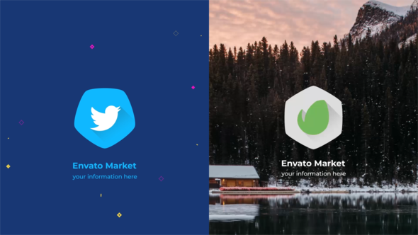 Photo of Twisted Logo Reveal – Minimal 2D Intro Animation with Rotating Abstract Shapes, Social Media Brandin – Videohive 22823591