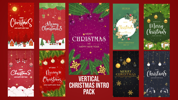 Photo of Vertical Christmas Intro Pack – Videohive 61052879