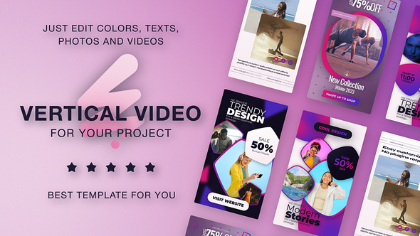 Photo of Vertical Magenta Promo Violet – Videohive 61219937