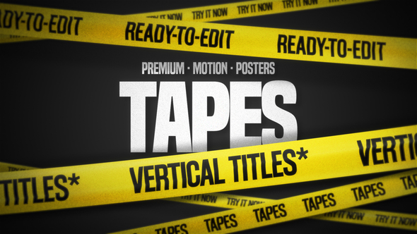 Photo of Vertical Motion Tape Titles – Videohive 60964007