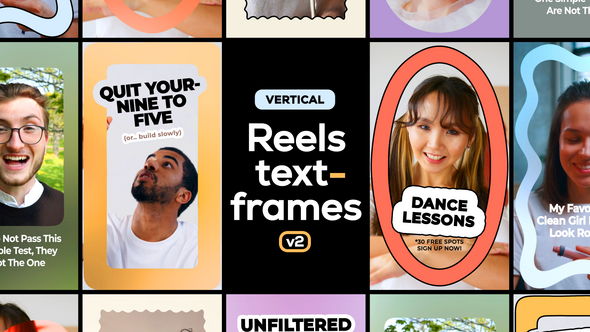 Photo of Vertical Reels Text Frames 2 – Videohive 61074926