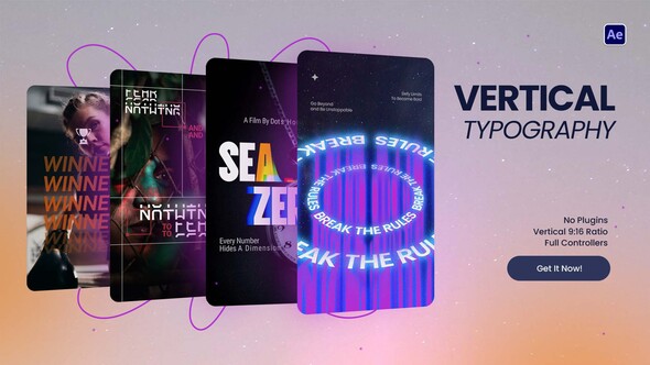 Photo of Vertical Typography – Videohive 61082829
