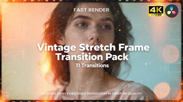 Photo of Vintage Stretch Frame Transition Pack DaVinci Resolve – Videohive 61094857