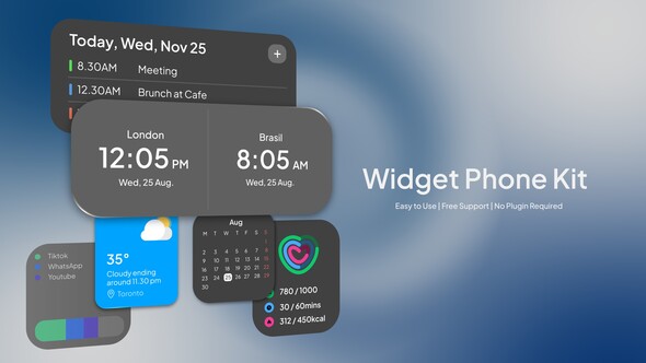 Photo of Widget UI Phone – Videohive 61050393