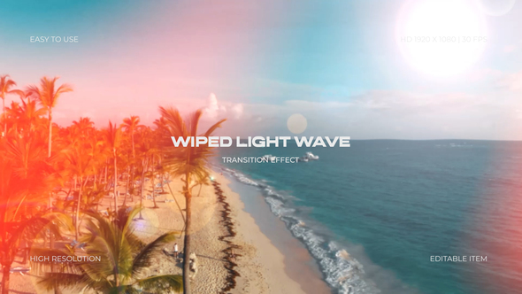 Photo of Wiped Light Wave Tansition – Videohive 61008126