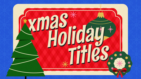 Photo of Xmas Holiday Titles – Videohive 60923514