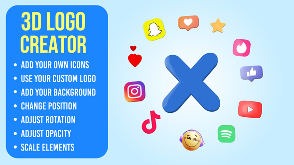 Photo of 3D Logo Creator I MOGRT – Videohive 61384600