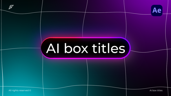 Photo of Ai Box Titles – AE – Videohive 61107956