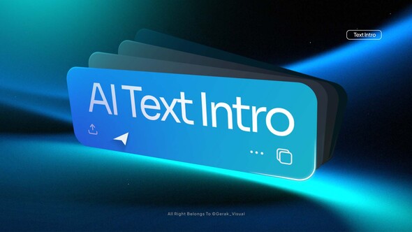 Photo of AI Text Intro – Videohive 61225235