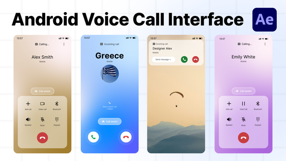 Photo of Android Phone Call Interface(Automated) – Videohive 61240495