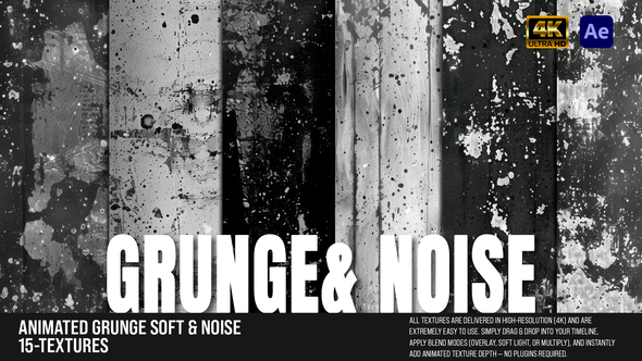 Photo of Animated Grunge Soft & Noise Textures – Videohive 61476115