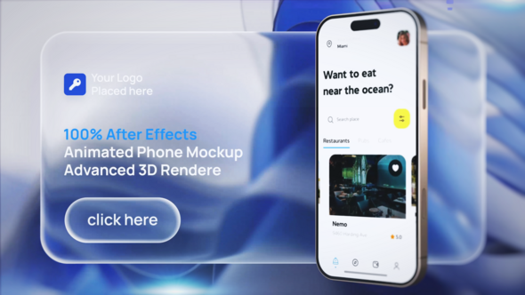 Photo of Animated Phone Mockup Pack – 10 Liquid Glass Scenes with Customizable Icons, Colors and UI Templates – Videohive 61429445