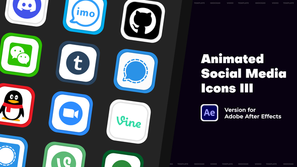 Photo of Animated Social Media Icons III – Videohive 61226090