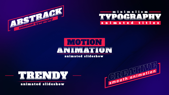 Photo of Animated Titles – Videohive 61397646