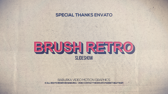 Photo of Brush Retro Slideshow – Videohive 20627077