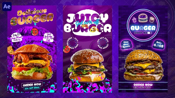 Photo of Burger Food Instagram Reels – Videohive 61486820