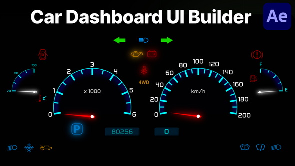 Photo of Car Speedometer Dashboard UI Pack – Videohive 61519514