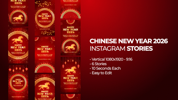 Photo of Chinese New Year 2026 Instagram Stories – Videohive 50446937