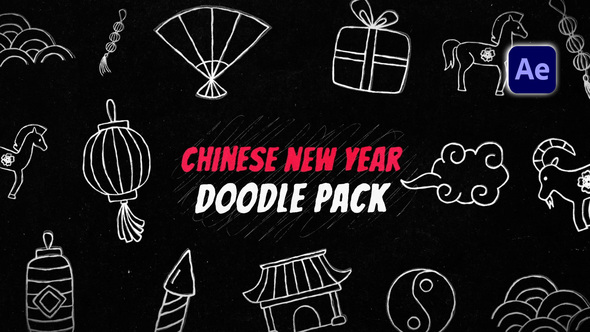 Photo of Chinese New Year Doodles Pack – Videohive 61468680