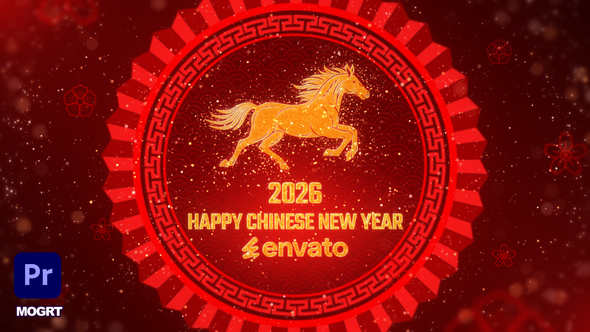 Photo of Chinese New Year Wishes 2026 MOGRT – Videohive 30221292