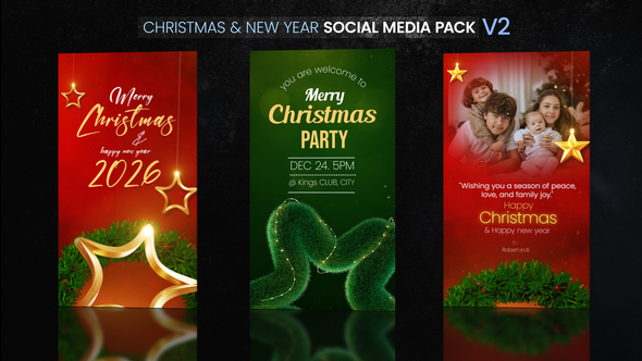 Photo of Christmas & New Year Social Media Pack V2 – Videohive 61216460